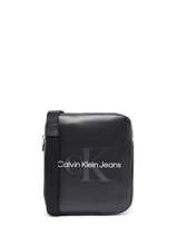 Cross Body Tas Calvin klein jeans Zwart monogram soft K510108