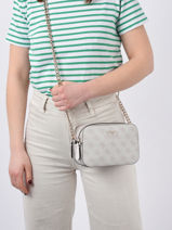 Cross Body Tas Noelle Guess Wit noelle BD787914-vue-porte