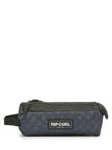 Pennenzak 2 Compartimenten Rip curl Grijs checkers CH12TMUT