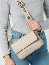 Cross Body Tas Zero Re Gerecycleerd Polyester Valentino Beige zero re VBS7B303-vue-porte