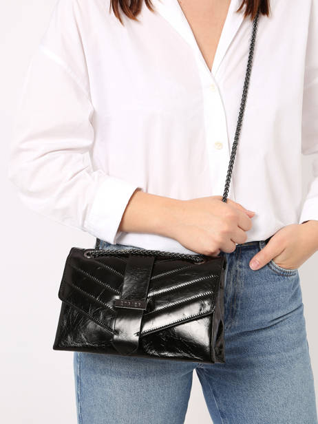Cross Body Tas Jana Amour Leder Etrier Zwart jana amour EJAM002T ander zicht 1