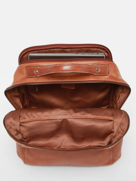 Business Rugzak Basilic pepper Bruin traveler BTRA10 ander zicht 3