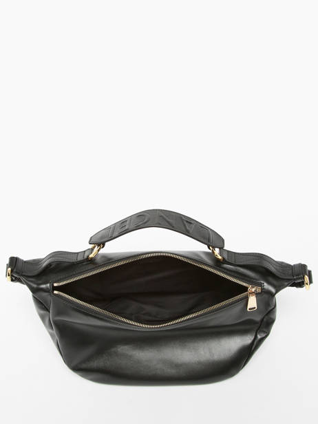 Cross Body Tas M Origami Leder Lancel Zwart origami A12528 ander zicht 3