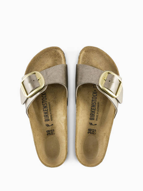Slippers Madrid Big Buckle Birkenstock Beige women 1016237 ander zicht 3