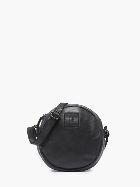 Cross Body Tas Heritage Leder Biba Zwart heritage BT25
