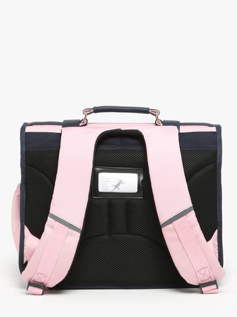 Boekentas 2 Compartimenten Cameleon Roze vintage family boulanger CA38 ander zicht 4