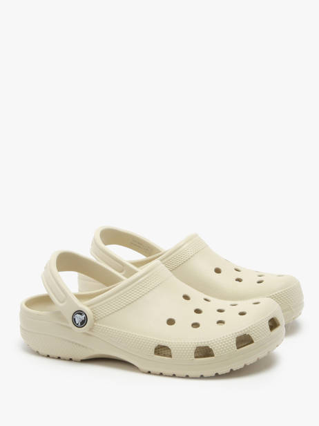 Slippers Classic Bone Crocs Beige women 10001 ander zicht 1