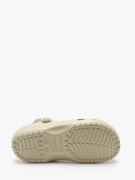 Slippers Classic Bone Crocs Beige women 10001 ander zicht 4