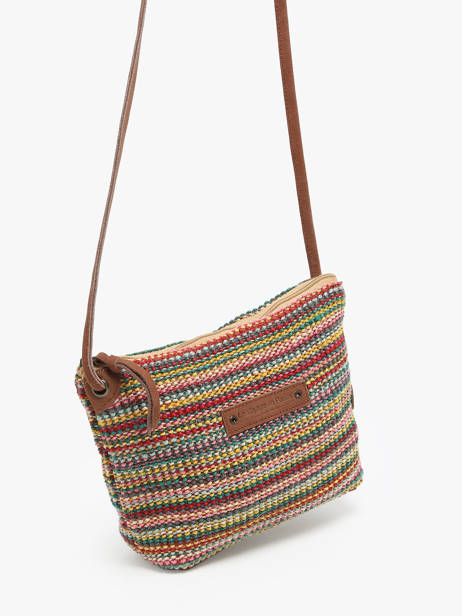 Cross Body Tas Over The Rainbow Raphia Le voyage en panier Veelkleurig over the rainbow PM457 ander zicht 2