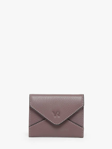 Portemonnee Leder Yves renard Violet enveloppe 29250