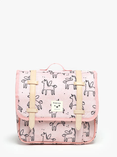 Boekentas 1 Compartiment Kidzroom Roze lisbon beasties 4044
