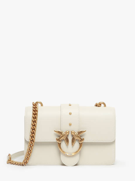 Cross Body Tas Love Bag Icon Leder Pinko Wit love bag icon A0F1