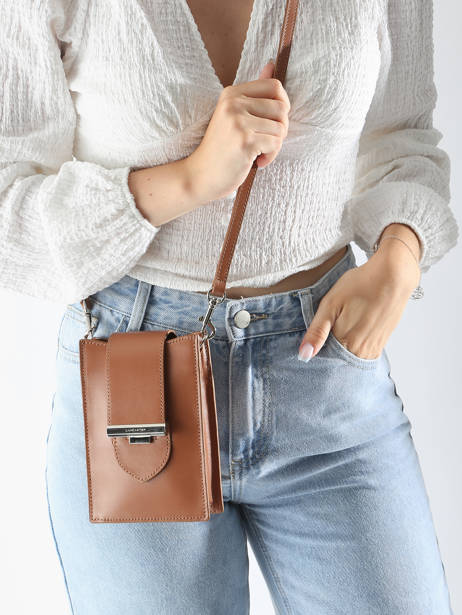 Cross Body Tas Paris Ily Leder Lancaster Beige paris ily 18 ander zicht 1