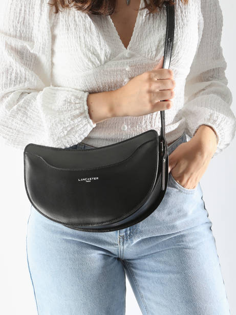Cross Body Tas Suave Lune Leder Lancaster Zwart suave lune 33 ander zicht 1
