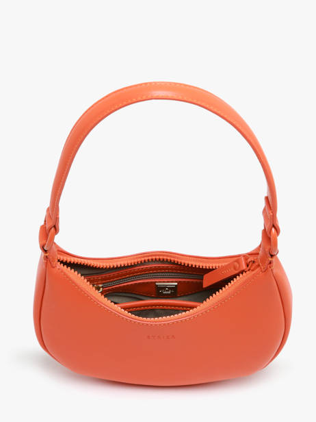 Schoudertas Oxer Leder Etrier Oranje oxer EOXE017V ander zicht 3