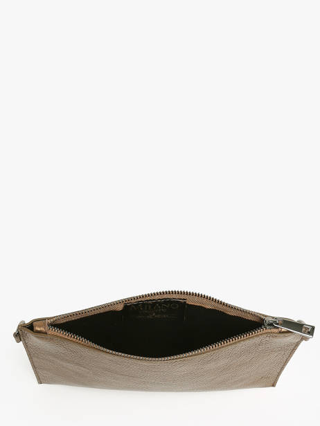 Cross Body Tas Caviar Leder Milano Bruin caviar CA240611 ander zicht 3