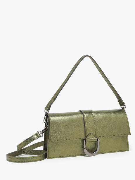 Schoudertas Nine Leder Milano Groen nine NI24066 ander zicht 2