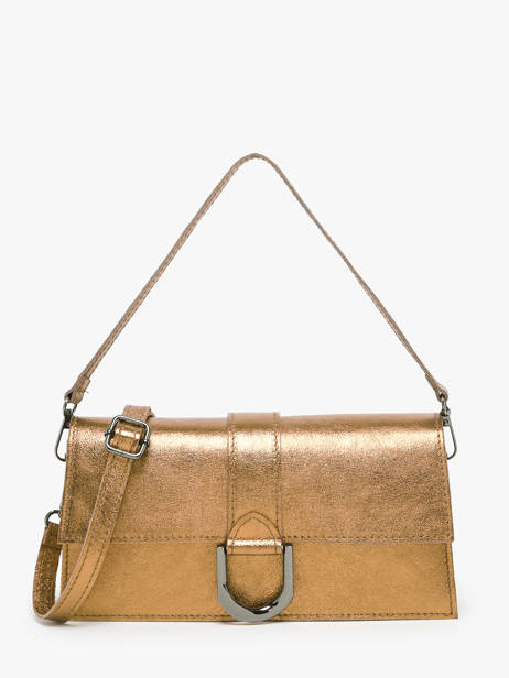 Schoudertas Nine Leder Milano Goud nine NI24066