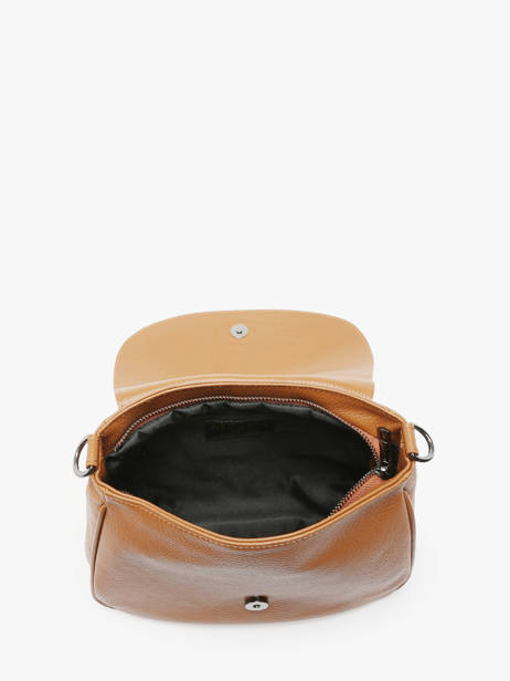 Cross Body Tas Caviar Leder Milano Bruin caviar CA240613 ander zicht 3