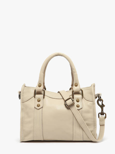 Cross Body Tas Cow Leder Basilic pepper Beige cow BCOW72 ander zicht 4