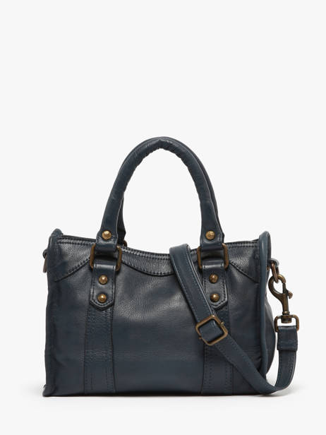 Cross Body Tas Cow Leder Basilic pepper Blauw cow BCOW72 ander zicht 4