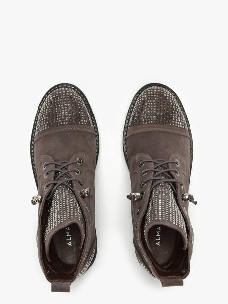 Enkellaarsjes Crosta Uit Leder Alma en pena Grijs women I240752 ander zicht 4