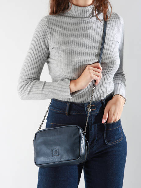 Cross Body Tas Heritage Leder Biba Blauw heritage TAC2L ander zicht 1