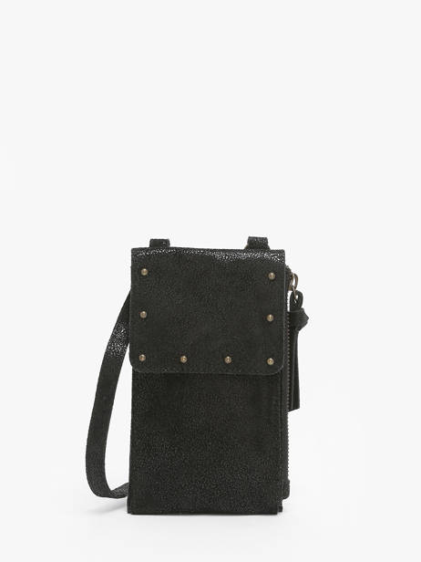 Cross Body Tas Nina Leder Pieces Zwart nina 17151399