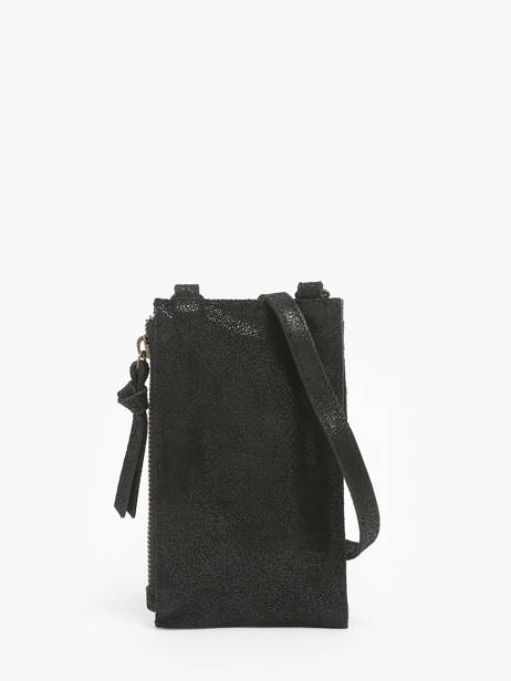 Cross Body Tas Nina Leder Pieces Zwart nina 17151399 ander zicht 5