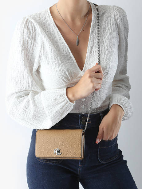 Cross Body Tas Dryden Leder Lauren ralph lauren Bruin dryden 32942073 ander zicht 1