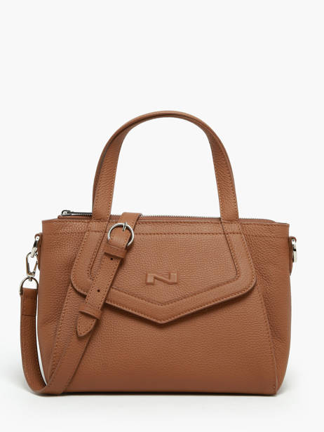 Handtas Cacao Leder Nathan baume Bruin candy 6
