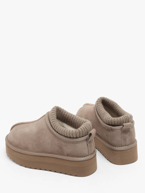 Enkellaarsjes Eggy Platform Colors of california Beige women CYWPLA09 ander zicht 3