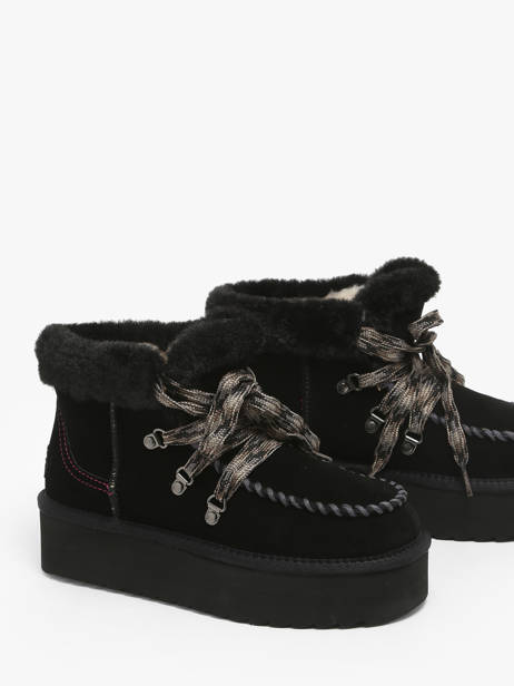 Enkellaarsjes Platform Colors of california Zwart women CYWPLA05 ander zicht 2