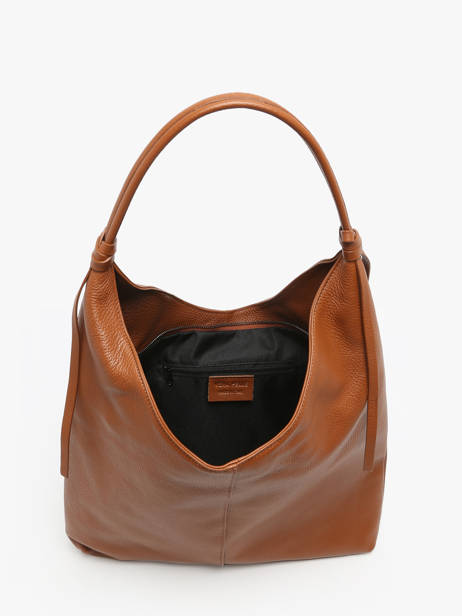 Schoudertas Caviar Leder Milano Bruin caviar CA24091 ander zicht 3