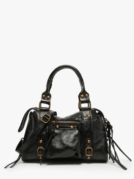 Cross Body Tas Nine Leder Milano Zwart nine NI24091