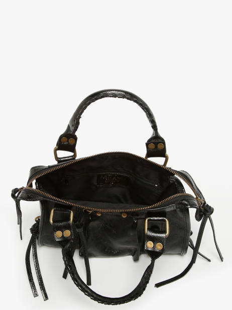 Cross Body Tas Nine Leder Milano Zwart nine NI24091 ander zicht 3