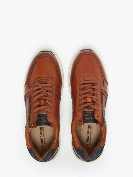 Sneakers Callias Uit Leder Redskins Bruin men CALLIAS ander zicht 3