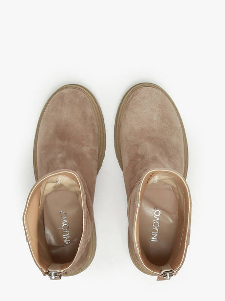 Enkellaarsjes Uit Leder Inuovo Beige women 753434 ander zicht 4