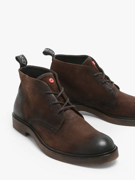Enkellaarzen Metsouo Uit Leder No brand Bruin men 16526 ander zicht 1