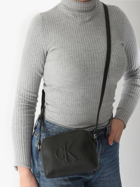 Cross Body Tas Sculpted Calvin klein jeans Zwart sculpted K612726 ander zicht 1