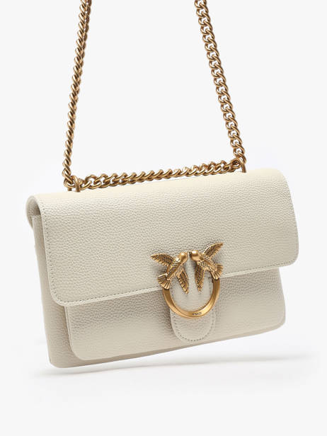 Cross Body Tas Love Bag Soft Leder Pinko Wit love bag soft 4528A29Q ander zicht 2