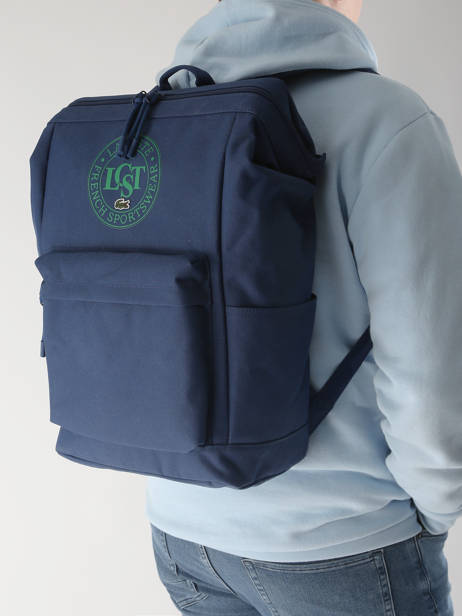 Business Rugzak Lacoste Blauw neo croc NU4688NZ ander zicht 1