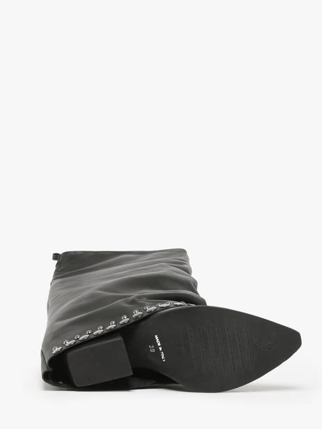 Laarzen Uit Leder NÂ°6 Zwart women AN31 ander zicht 5