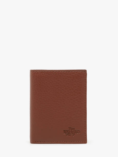 Portefeuille Leder Yves renard Bruin foulonne 23520