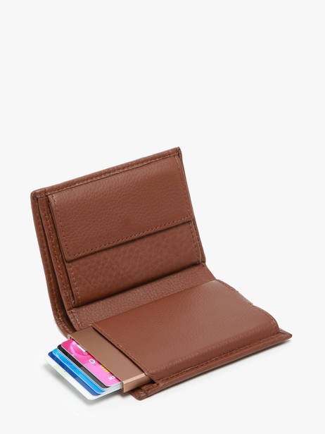 Portefeuille Leder Yves renard Bruin foulonne 23520 ander zicht 2