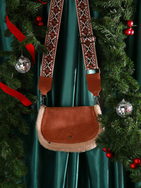 Cross Body Tas Risia Leder Pieces Bruin risia 17152862 ander zicht 5