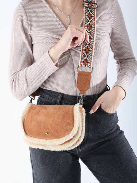 Cross Body Tas Risia Leder Pieces Bruin risia 17152862 ander zicht 1