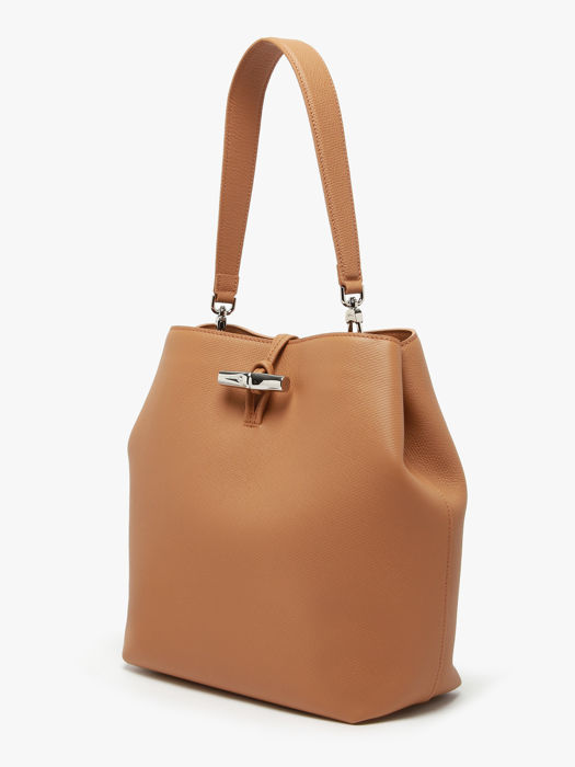 Longchamp Le roseau Schoudertas Bruin