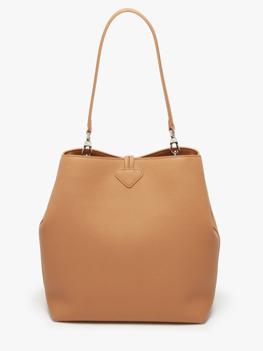Longchamp Le roseau Schoudertas Bruin