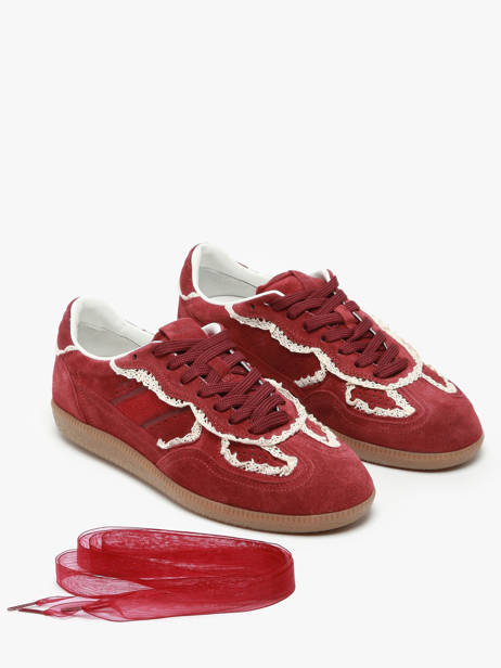 Sneakers Tb.490 Crochet Burgundy Uit Leder Alohas Rood women 10082303 ander zicht 2